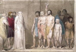 William Blake - St. Gregory and the British Captives