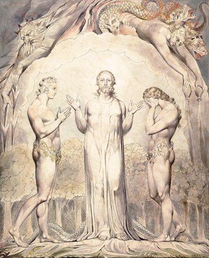 William Blake - Illustration to Milton's Paradise Lost 12