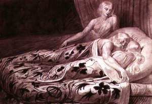 Illustration from Young's Night Thoughts, Night III, Narcissa